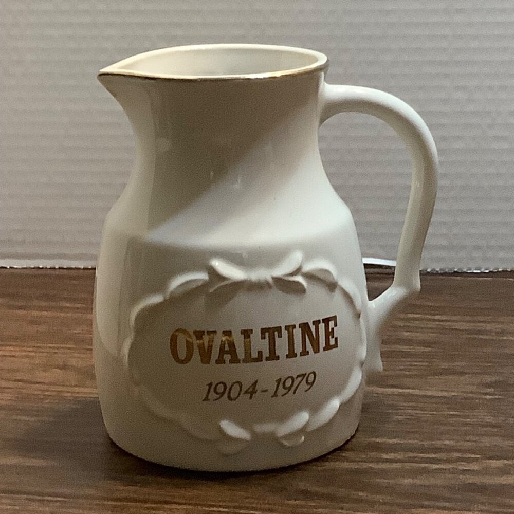 Vtg Ovaltine‎ 75th Anniversary Special Creamer Pitcher 1904-1979 Genuine Regal